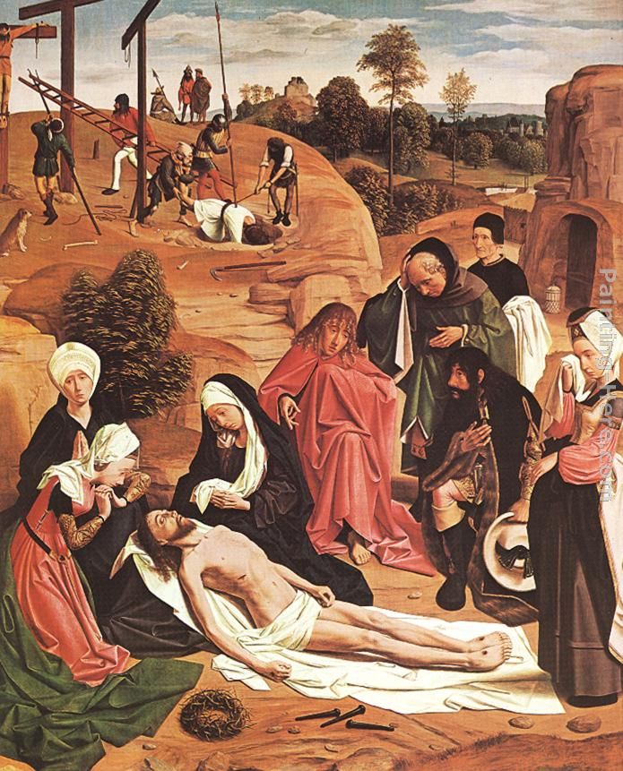 Lamentation over the Dead Christ painting - Geertgen tot Sint Jans Lamentation over the Dead Christ art painting